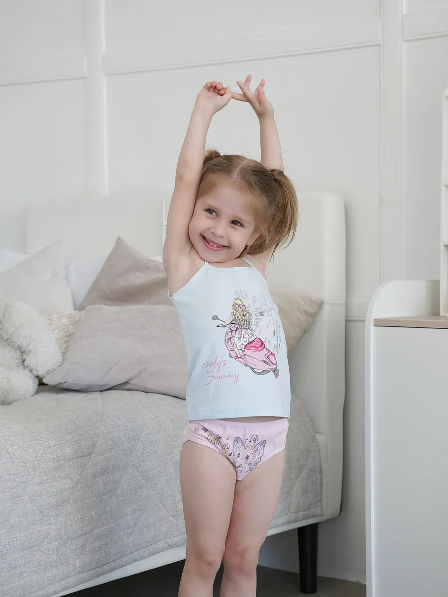 Donella Çocuk İç Çamaşırı Tank Top Seti 91354242 Gri