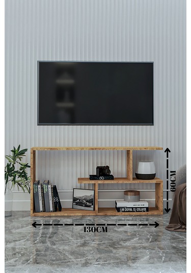 Tv Ünitesi,kitaplık,televizyon Sehpası 130 Cm,atlantik Çam