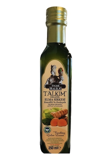 Ralila Organik Zencefilli Ve Zerdeçallı Elma Sirkesi 250 ML