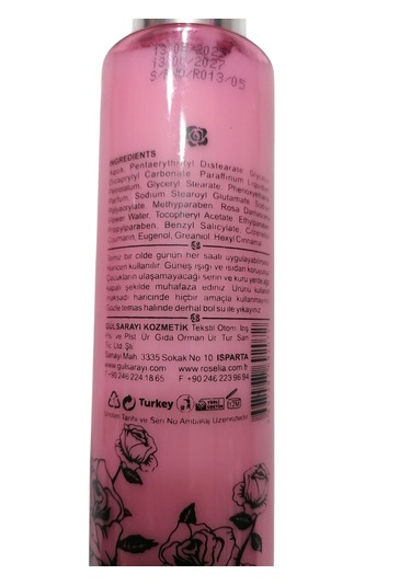 Gülsarayı Gül Özlü El ve Vücut Losyonu 240 ML