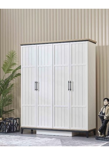 Bengi Ticaret Dolap Urlu Boston 90423 Gardrop Yüksek Ayak 4 Kapı Kalite Malzeme El Yapım