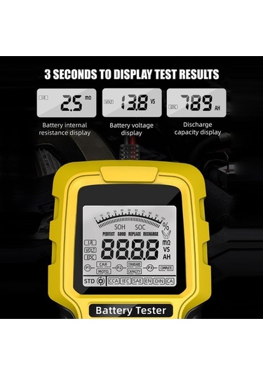 Maoyaya 12volt/24volt Araba Akü Test Cihazı, Döngü Testi, Hafif Araba Döngüsü
