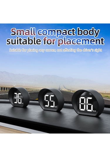 Padalink 3 İnç Abs Siyah Gps Gösterge Paneli - Hız Kmh/mph Gösterimi, Beyaz/yeşil Ekran Seçeneği