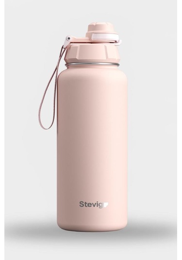 Stevig 1 Hand Leak-proof Sızdırmaz Çelik Termos 1000 Ml Icy Pınk St-219