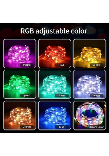 Dreamcolor Peri Noel Işıkları Led Dize Müzik Ws2812b Rgbıc Adreslenebilir Bluetooth Uygu Garland Parti Dekoratif Led Işık 56433738 Diğer