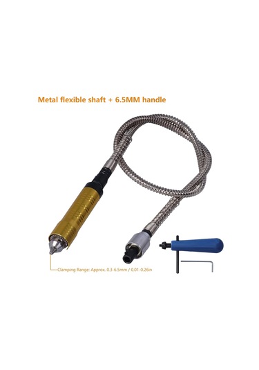 Esnek Şaft, Esnek Esnek Şaft Parlatma Chuck Rotary Tırnak Aracı Uzatma Kablosu Tutamak Elektrikli Parlatıcı Adaptör Aksesuarları