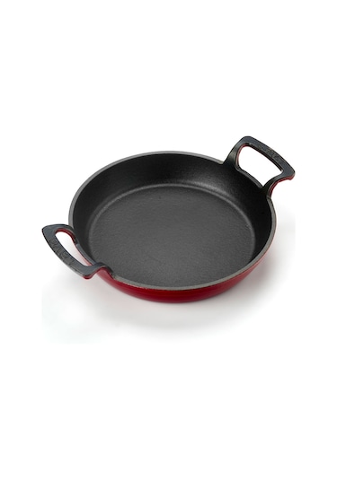 Lava Döküm Yuvarlak Sahan Döküm Demir Yekpare Çift Kulplu Çap(Ø)20cm.