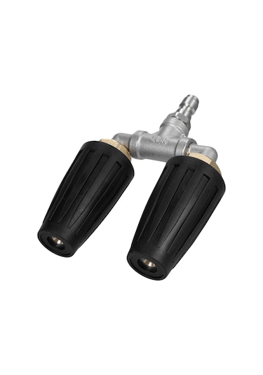 Symbee 360 Döner Çift Turbo Nozul, 4000 Psı Basınçlı Yıkama İçin 1/4'' Hızlı Bağlantı, 4-6 Gpm Su Akışı