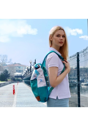 Anemoss Denizci Kız Laptop Sırt Çantası Çok Renkli
