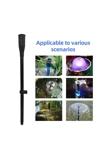 Reedark 15w 1000l/h Minyatür Elektrikli Işıklı Fıskiye Pompa, 12 Led Işık, 1.5m Yükseliş, 2m Kablolu, Süspansiyon Tabanlı, Akvaryum Bahçe Havuz Uygun