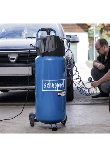 Scheppach HC51V 1500W 10 Bar 50 L Dikey Kompresör - 5906125901