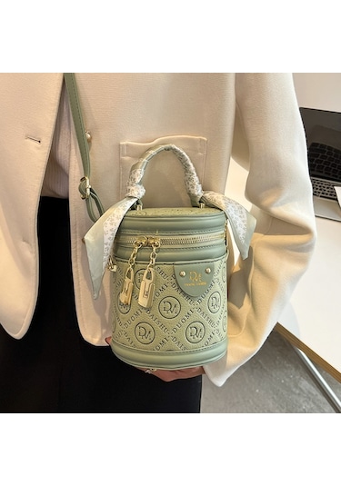 Lyon Gelişim Nişnişni Silindir Elçantası Kovaçantapraz Vücut Çantası - Siyah Siyah