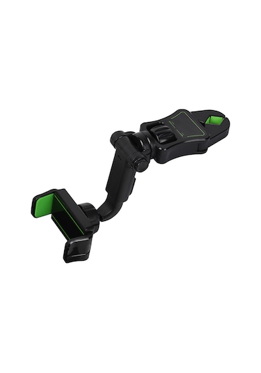 Mufunye Yeşil Abs Araç Telefon Tutucu, Kolay Kurulum, Tüm Telefon Modellerine Uyumlu, Crab Klips Tasarımı, 30mm Maksimum Klem Mesafesi