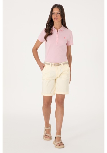 U.s. Polo Assn. Kadın Limon Şort / Bermuda 50299160-vr035 Lımon