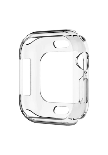 Microsonic iOS Uyumlu Watch 6 44Mm Kılıf 360 Full Round Şeffaf