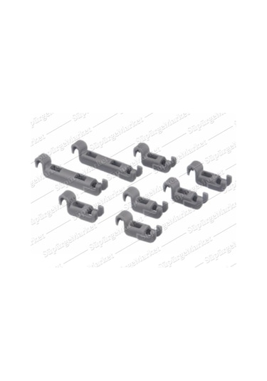 Bosch Uyumlu / Siemens Profilo Bulaşık Makinesi Tabaklık Klips Seti - 322113095