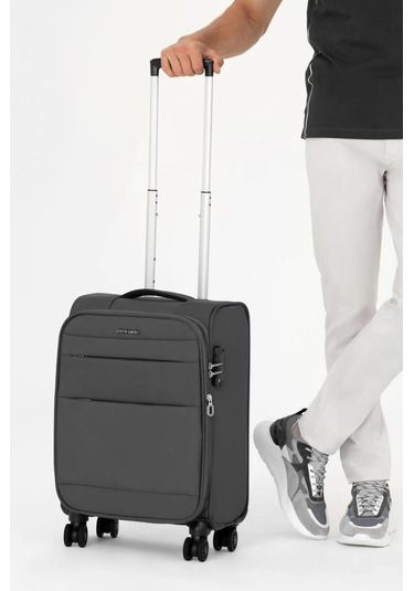 Pierre Cardin Ultra Light Hafif Lüx Kumaş Kabin Boy Valiz Antrasit 04pc4200 Antrasit