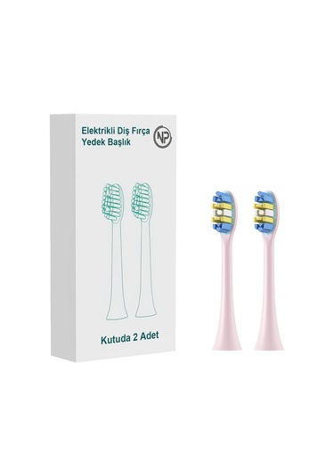 Npo Nicefeel X610-z Diş Fırçası Yedek Başlığı 2'li - Pembe