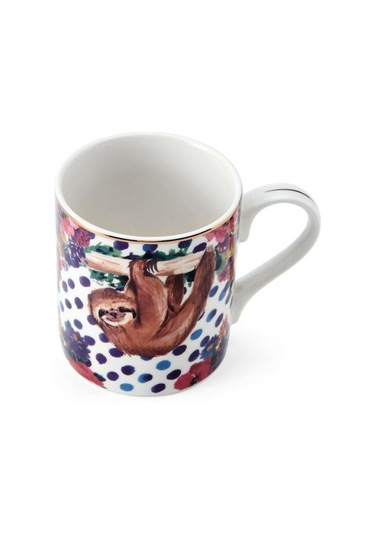 Mikasa Wild At Heart Fine China 280 Ml Kupa Tembel Hayvan Kırmızı