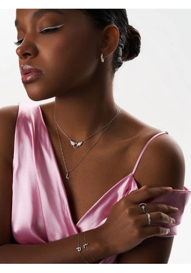 Miestilo 925 Ayar Gümüş, Ay Şeklinde Ayarlanabilir Yüzük 12307400 Beyaz