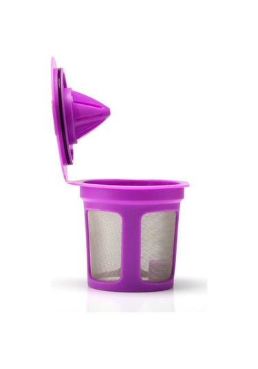 Ruicoo Yeniden Doldurulabilir Kahve Filtresi - 2'li Paket, Tüm Keurig 1.0 & 2.0 Makineler İçin Uyumlu Mor