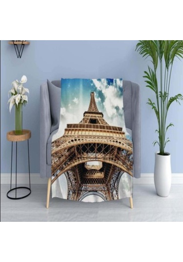 Paris Sofistike Pamuk Rahat Polar Tv Battaniyesi