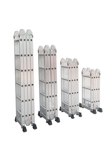 Çok Amaçlı Alüminyum Katlanır Akrobat Merdiven En131 Sertifikalı 4x4 Basamaklı 1 Adet