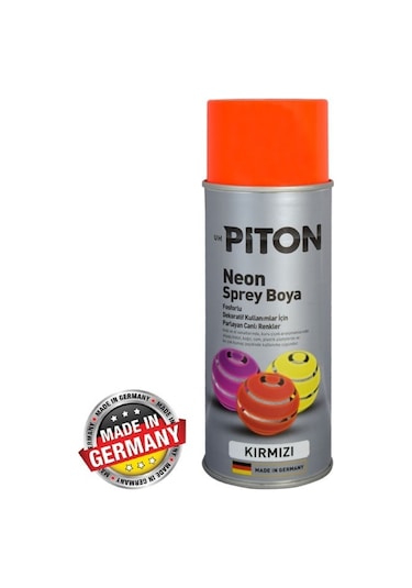 Piton Neon Sprey Boya 400 Ml 256455 Kırmızı