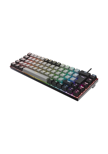 Acer Emachines Eak68 Gri/siyah Usb Rgb Backlight Red Swıtch Mekanik Q 68 Tuşlu Mini Gaming Oyuncu Klavyesi