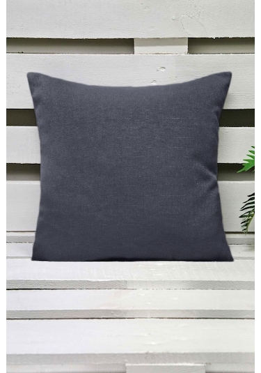 Melodie Keten Kırlent Kılıfı Lacivert 45X45 Cm
