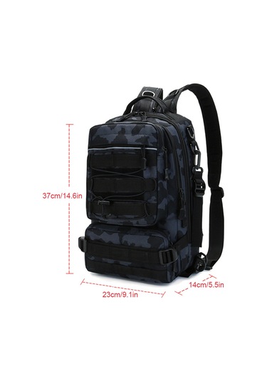 Olta Takımı Sırt Çantası Saklama Çantası Açık Omuz-kamuflaj