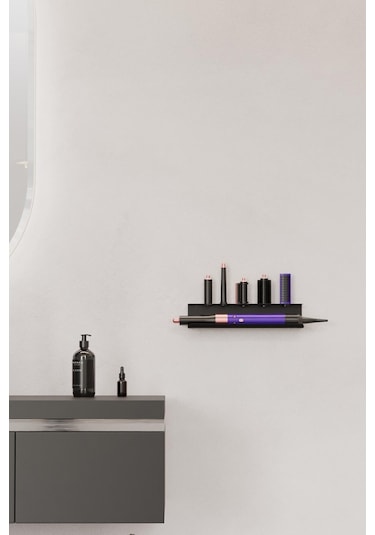 Zift Unique Dyson Airwrap-multistyler Uyumlu Aksesuar Standı Paslanmaz Çelik,vida&bant Çift Montaj Seçeneği Raf Diğer