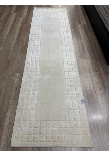 Eko Halı Siena 3d Bow White El Dokuma Yolluk Beyaz