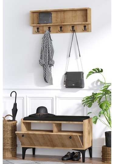 Decormet Lena Ayakkabılık Safir Meşe - Dec-20035 Çok Renkli