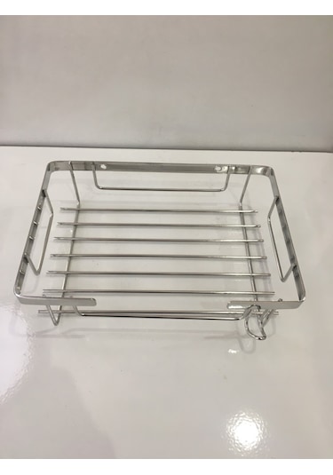 Mabello Banyo Duş Rafı 225x15 Tekli Kare Süngerlik Krom Çok Renkli