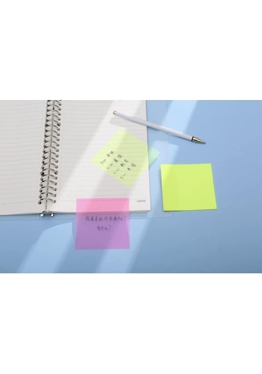 Gen-of Şeffaf Post-it Yapışkanlı Not Kağıdı 76x76 Mm 40 Yp