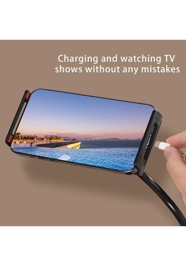 Cep Telefonu Tutucu Dönme 360 Derece Başucu Tablet Desteği Tembel Telefon Braketi Sabit Stand Kelepçe Boyun Yorgunluğu Beyaz