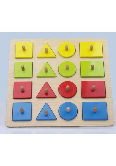 Geometrik Şekiller Puzzle 16 Parça