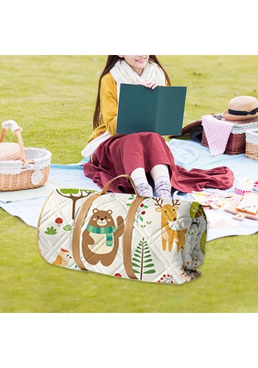 Suntek Piknik Battaniyesi Katlanabilir Taşınabilir Hayvanlar-180cm Hayvanlar 180cm Çok Renkli