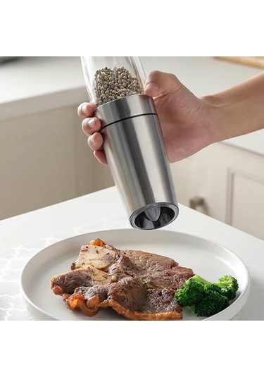 Xindoker Elektrikli Kütle Algılama Değirmeni - Paslanmaz Çelik + Seramik Tefli - Kolay Temizlenir - Kalınlık Ayarlanabilir - Siyah Mat - Pil Hariç Diğer