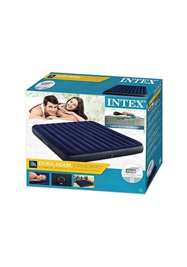 3-4 Kişilik Şişme Yatak İntex 64755 Şişme Kamp Yatak 203x183x25C
