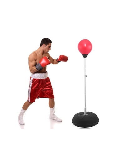 Punching Ball Yükseklik Ayarlı 126-146 Boks Standı Eldiven Çok Renkli
