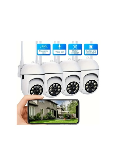 Xuweiwei Jooan Kablosuz Renkli Gece Görüşlü Ab2 32g Card Güvenlik Kamerası Çift Yönlü Ses Dönebilir Hareket Algılama Wifi 1080p Hd