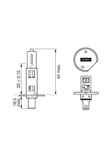 Bosch  H1 Far Ampülü 12V 55W 1987302801 - 2 Adet