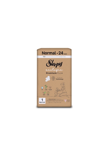 Sleepy Ecologic Premium Plus Hijyenik Ped Normal 24 Adet Ped