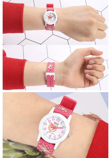 Q&Q QCG2212 Su Geçirmez Rakamlı Kız Çocuk Kol Saati