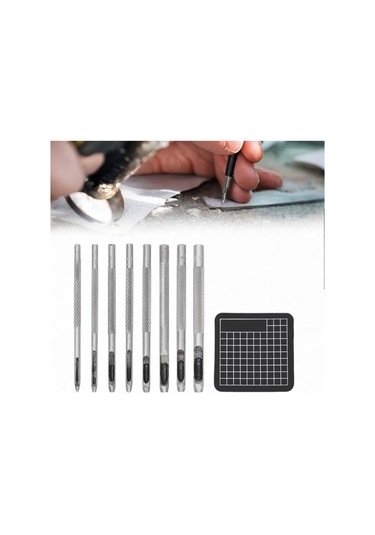 Suntek Deri Delik Delme Kesici Seti Kemerler Için Dikiş Stil-b