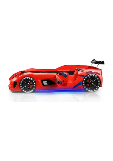 Setaymobilya Arabalı Yatak , Audi V7 , Kapıları Açılan + Full Led Özelliği ,