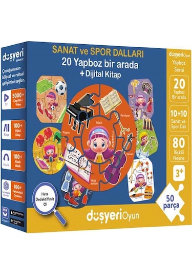 Eşleştirme Yapbozu 50 Parça Sanat Ve Sporlar