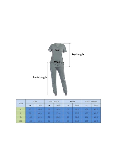 Dolıty Çok Cepli V Yaka İş Elbisesi Ile Nefes Alabilen Xl-gri